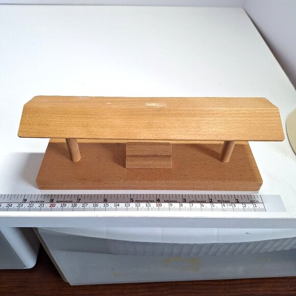 Vintage BRIO Wood Train Station Platform with Bench 8.5" x 3" - Picture 7 of 10